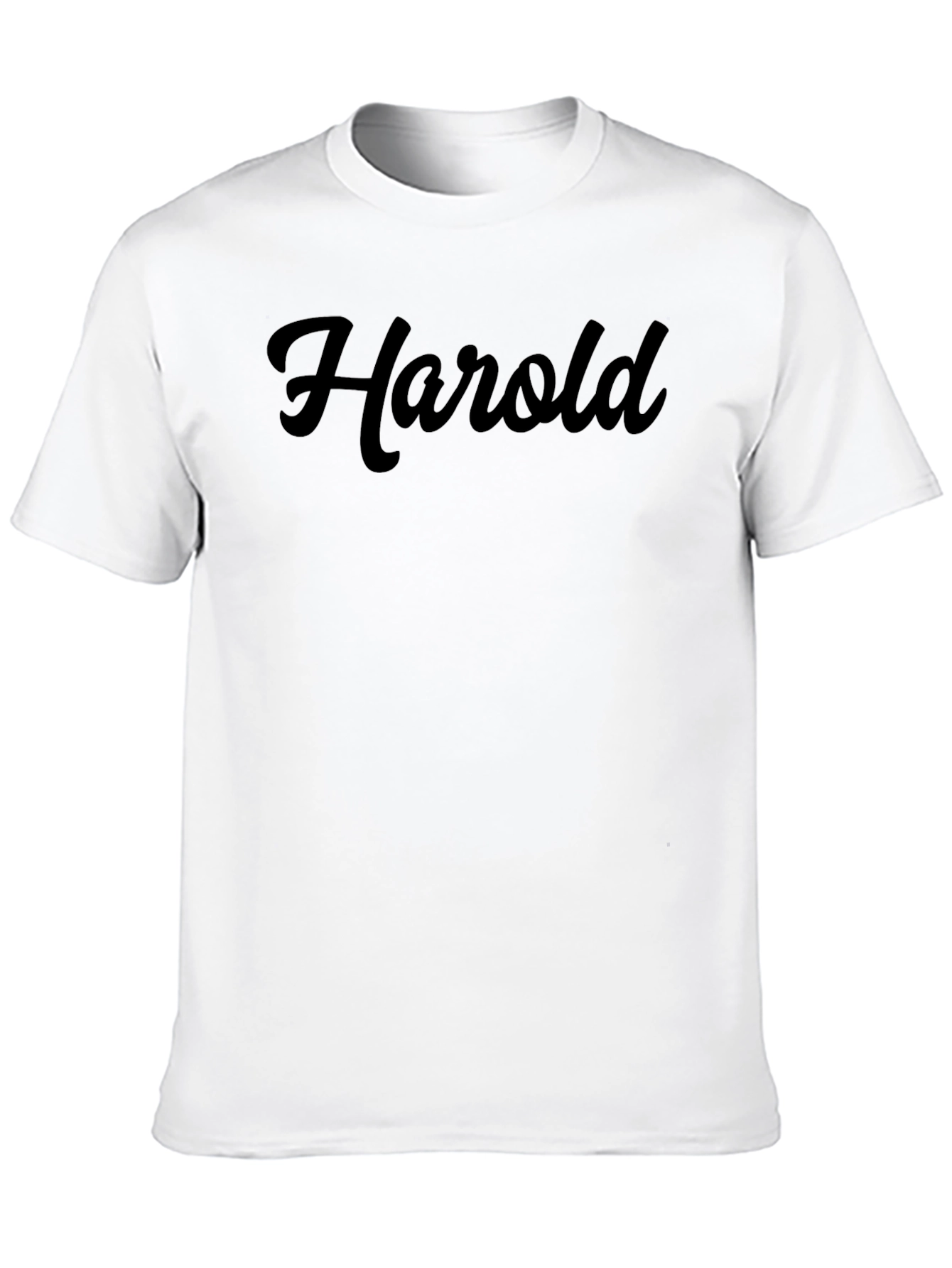 Harold Black Graphic Tee - Casual Style