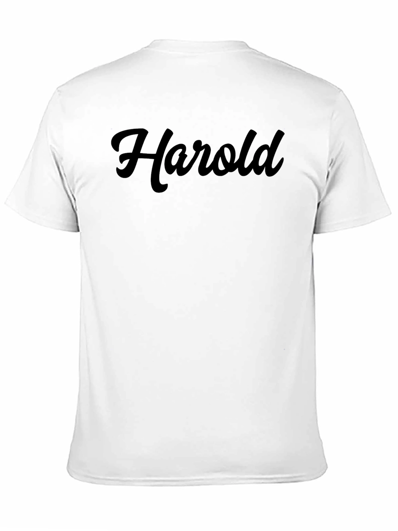 Harold Black Graphic Tee - Casual Style