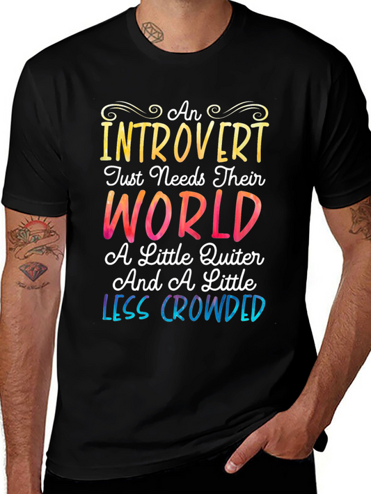 Introvert World Tee - Comfortable and Stylish Graphic T-Shirt