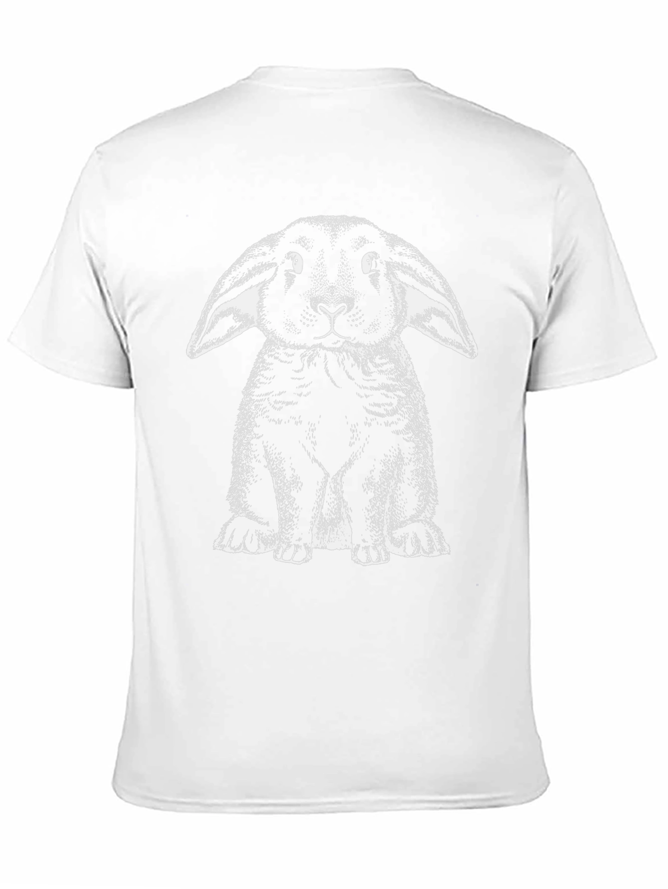 Black Rabbit Graphic Tee | Unique Bunny Design Shirt