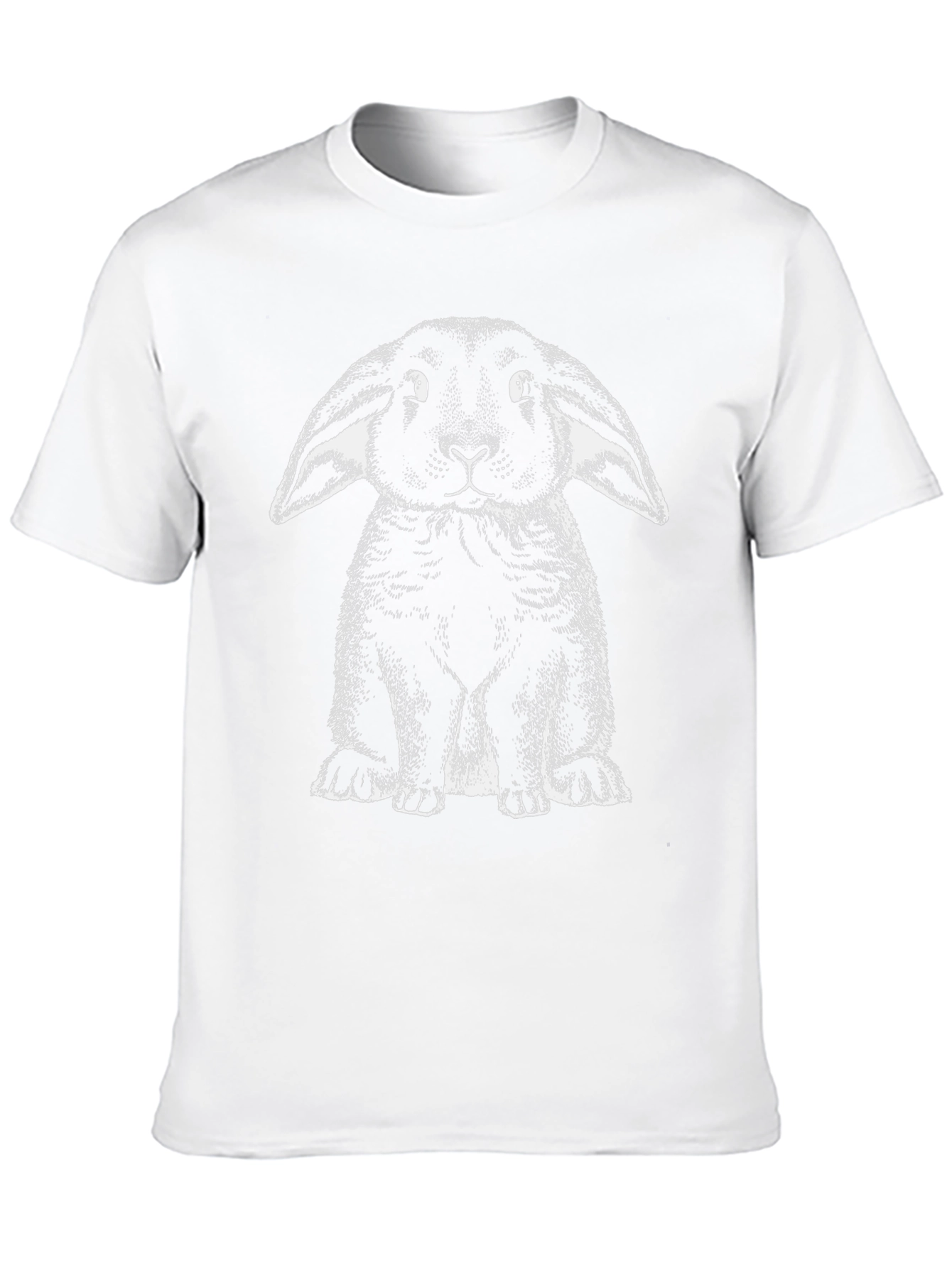 Black Rabbit Graphic Tee | Unique Bunny Design Shirt