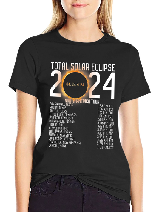 Total Solar Eclipse 2024 Tour T-Shirt