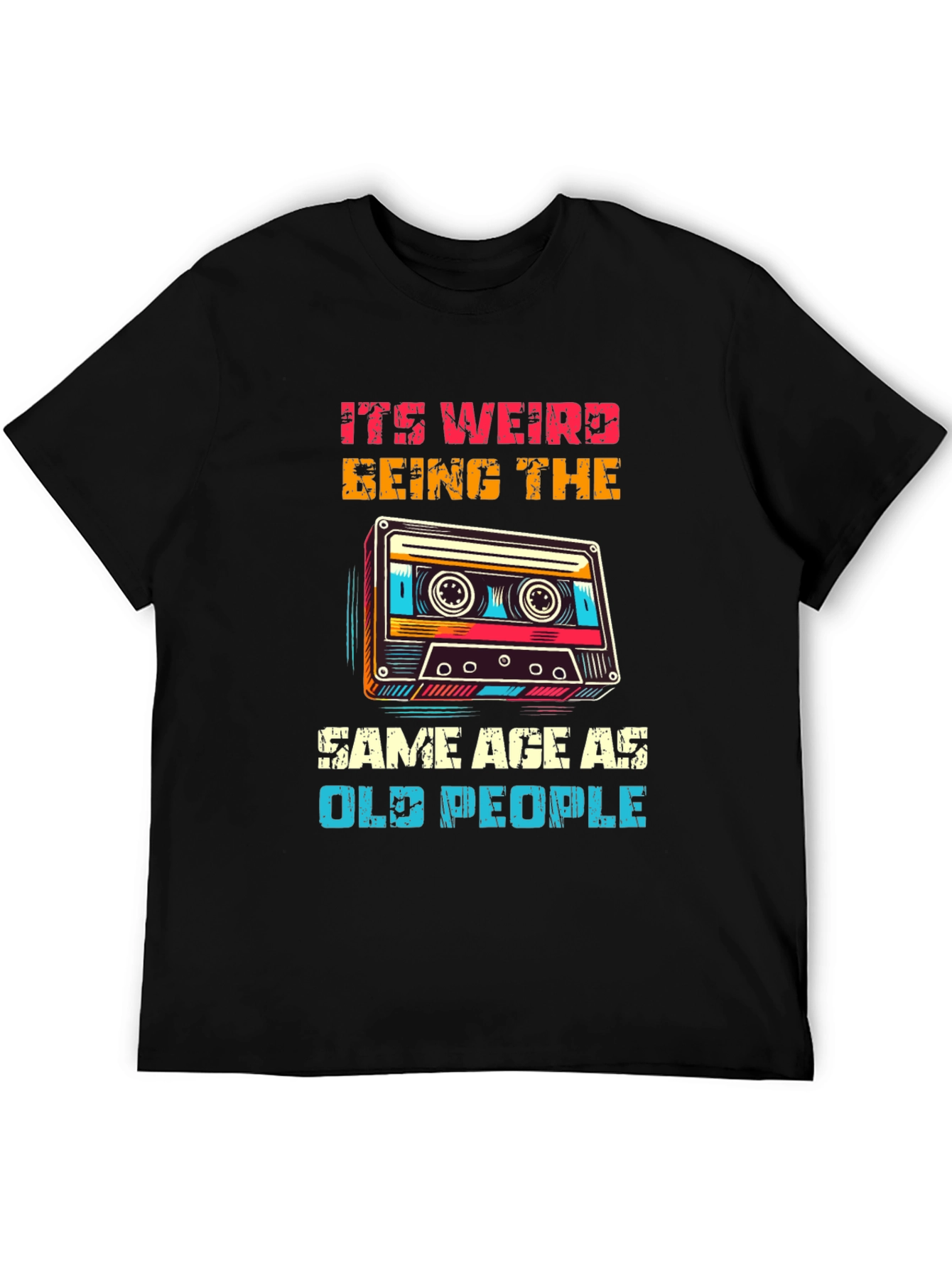 Retro Cassette Tape Graphic T-Shirt