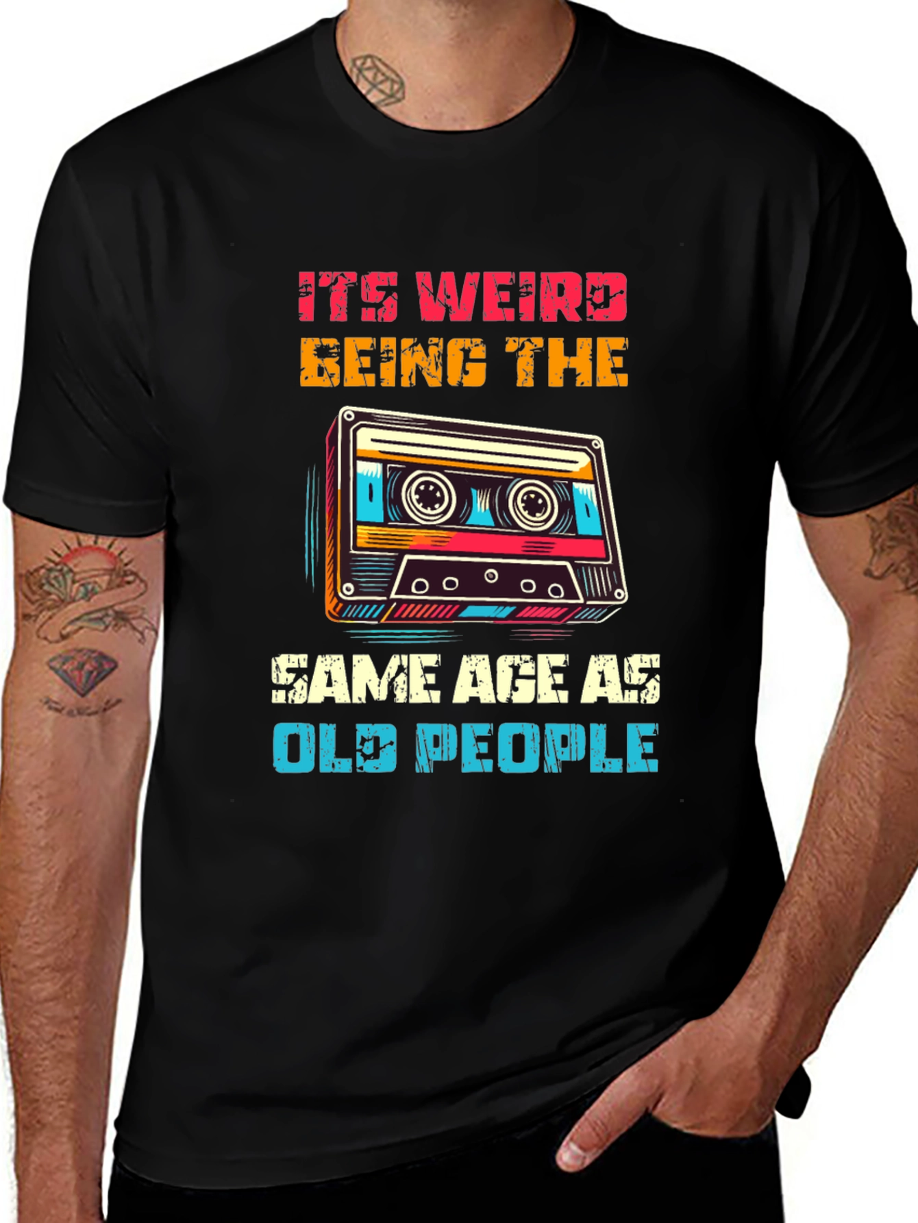 Retro Cassette Tape Graphic T-Shirt
