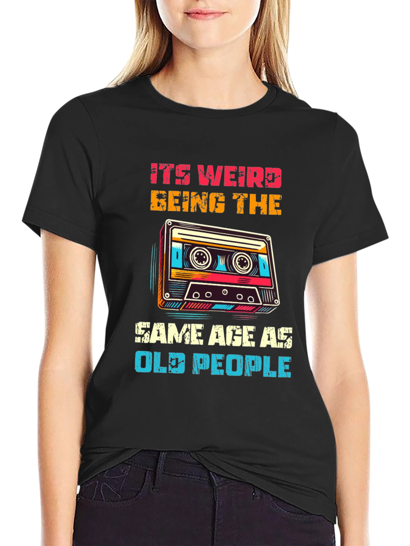 Retro Cassette Tape Graphic T-Shirt