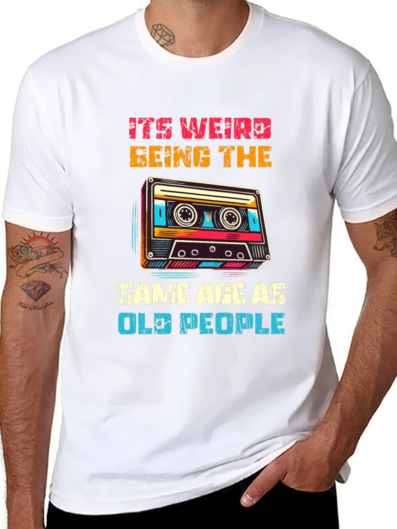 Retro Cassette Tape Graphic T-Shirt