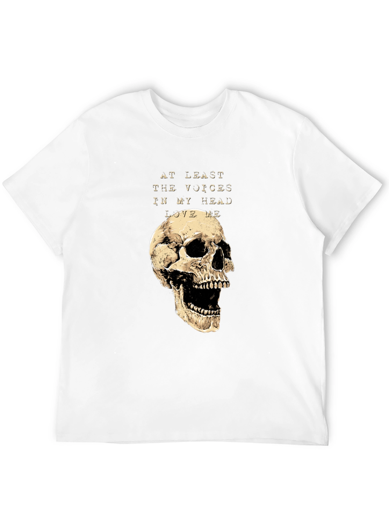 Skull Graphic Tee: Voices in My Head T-Shirt