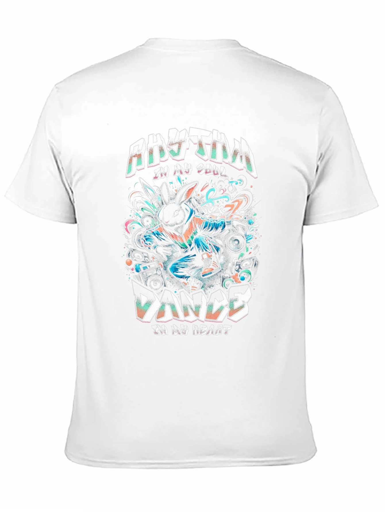 Rhythm Dance T-Shirt - Bunny DJ Graphic Tee