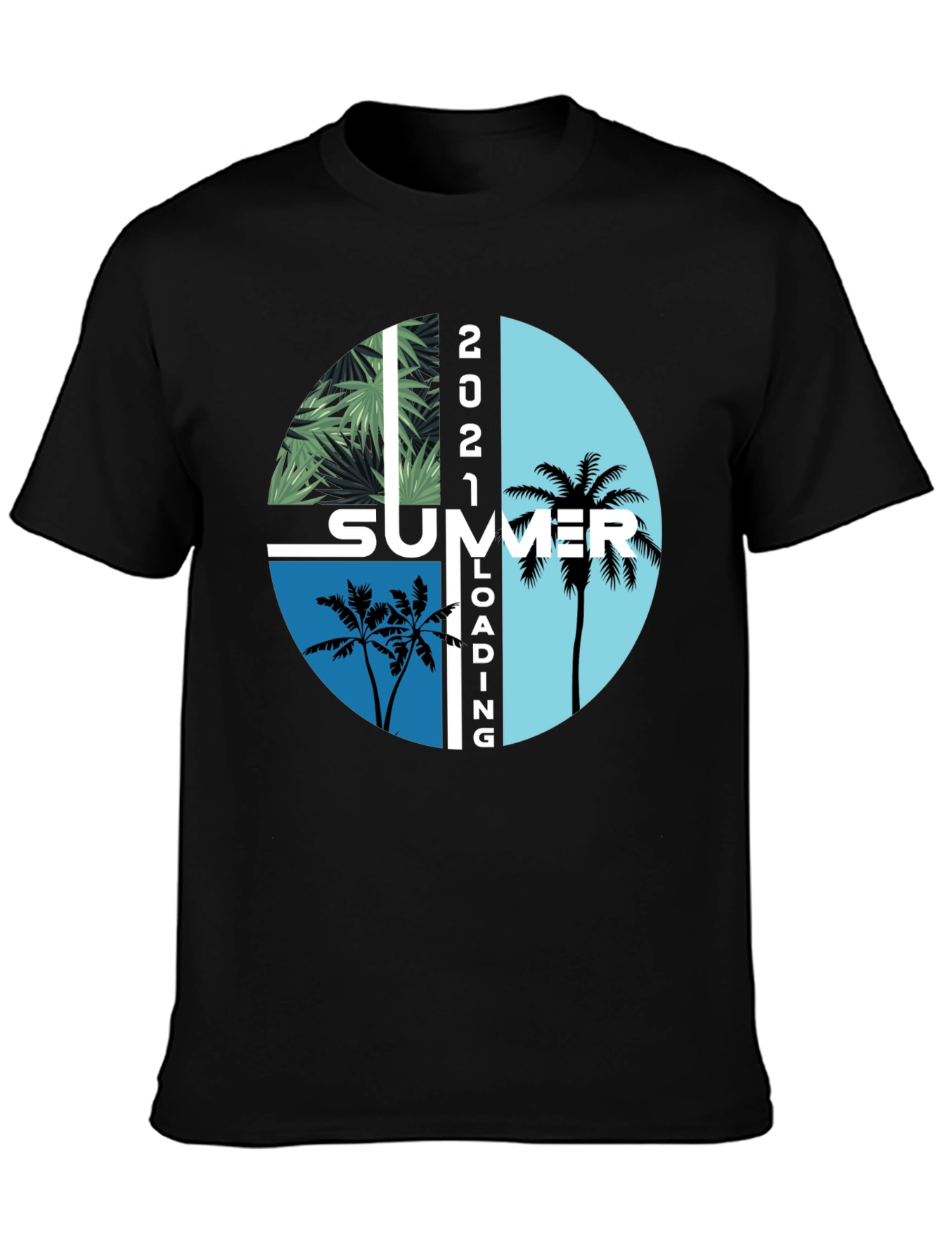 Summer Loading 2021 Graphic T-Shirt - Stylish Black Tee