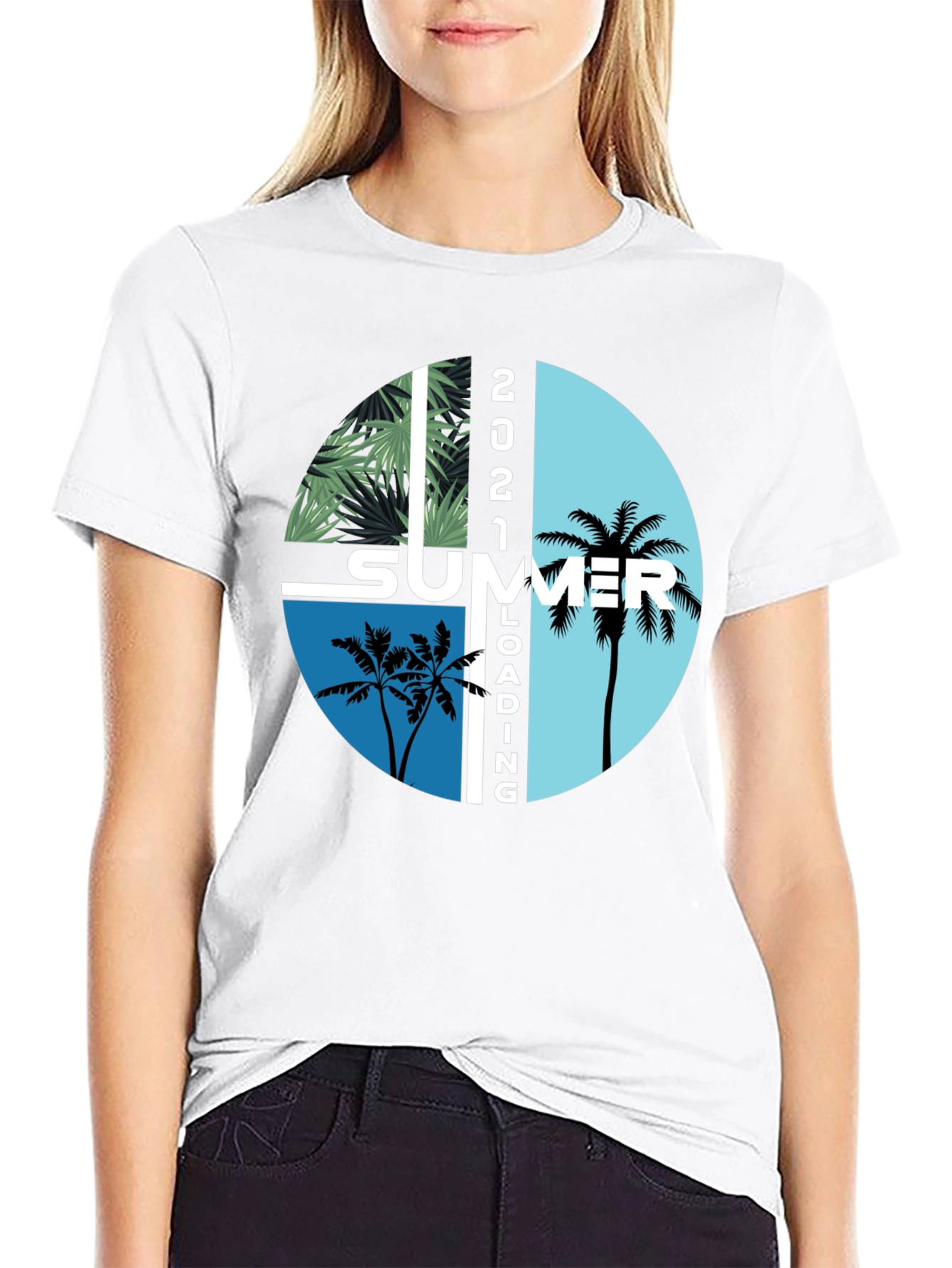 Summer Loading 2021 Graphic T-Shirt - Stylish Black Tee