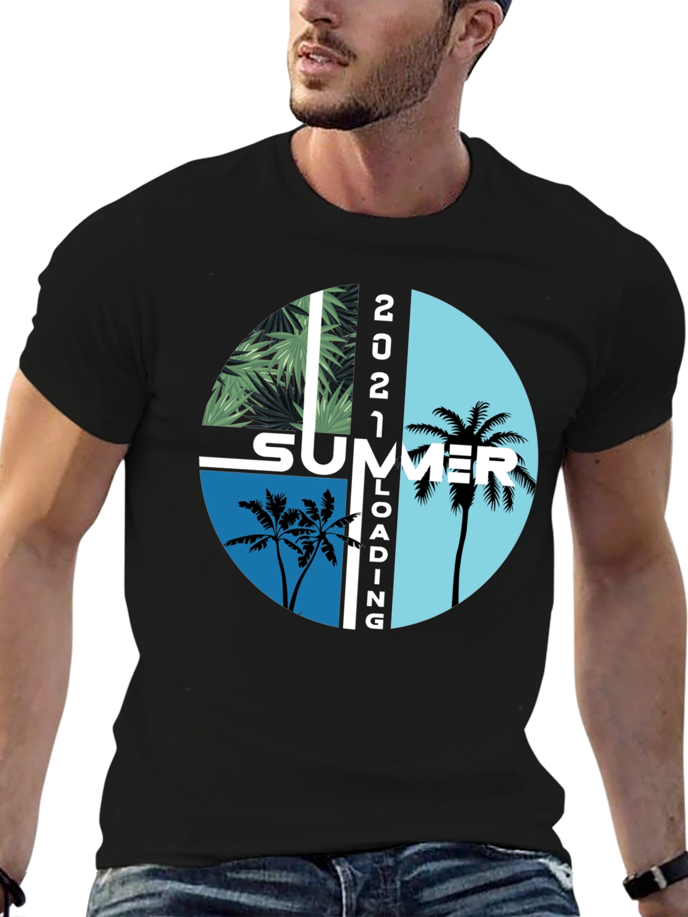 Summer Loading 2021 Graphic T-Shirt - Stylish Black Tee