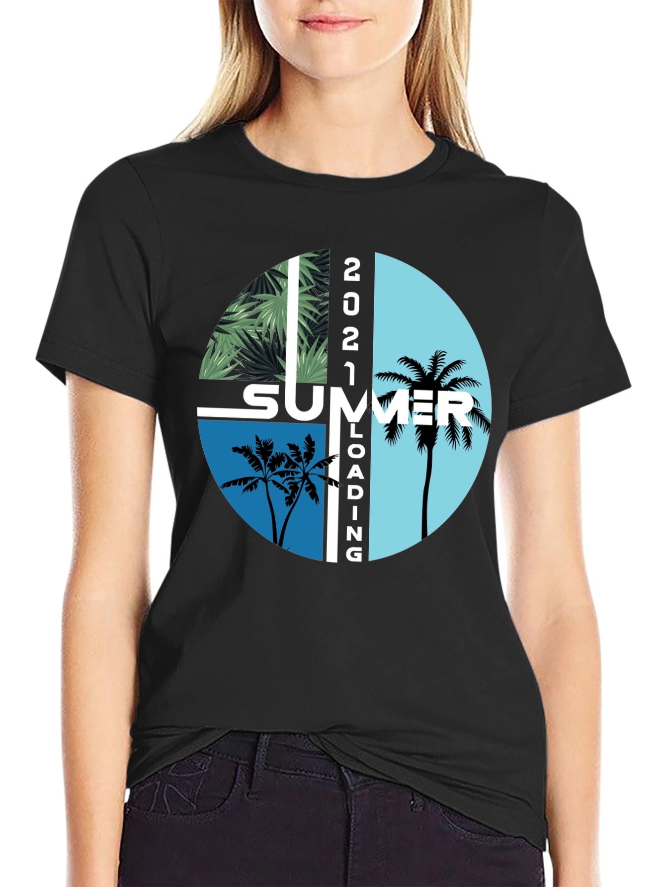 Summer Loading 2021 Graphic T-Shirt - Stylish Black Tee