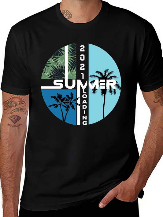 Summer Loading 2021 Graphic T-Shirt - Stylish Black Tee