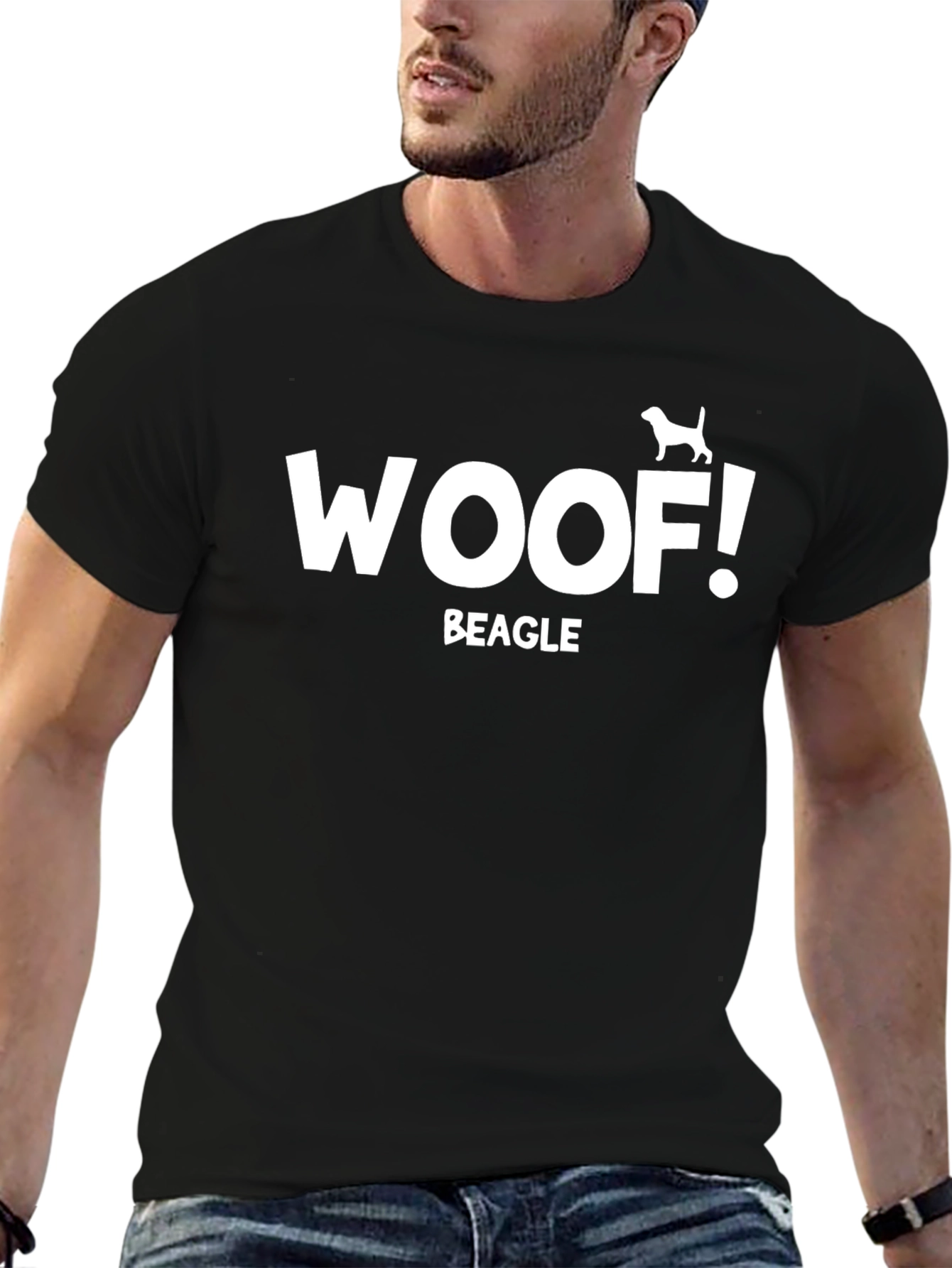Woof Beagle T-Shirt - Dog Lover Tee