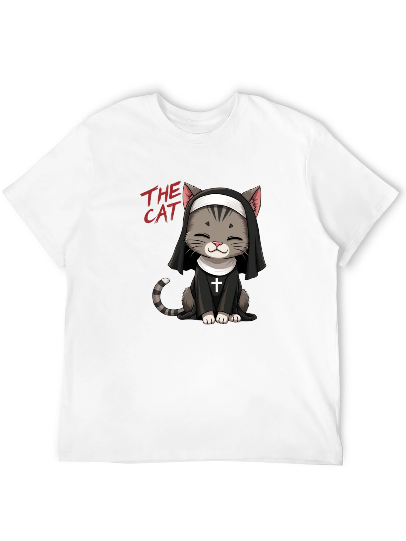 Nun Cat T-Shirt - Funny Cat Lover Tee
