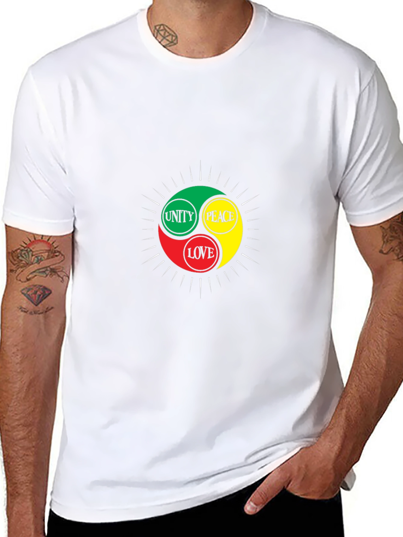 Unity Peace Love Black T-Shirt