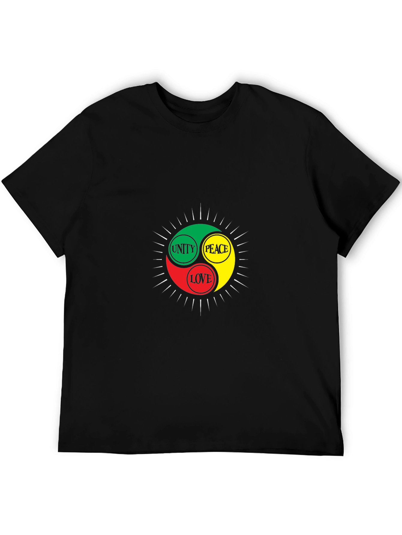 Unity Peace Love Black T-Shirt