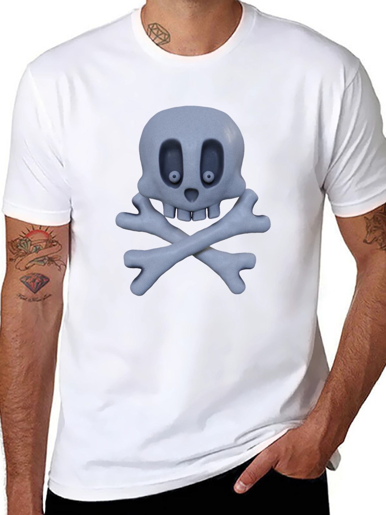 Skull & Crossbones Graphic T-Shirt - Spooky Season