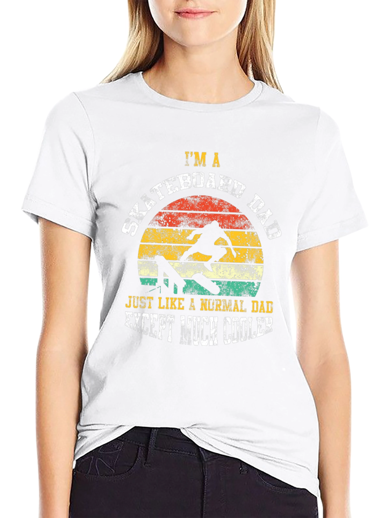 Skateboard Dad Graphic T-Shirt - Cool Fathers Day Gift