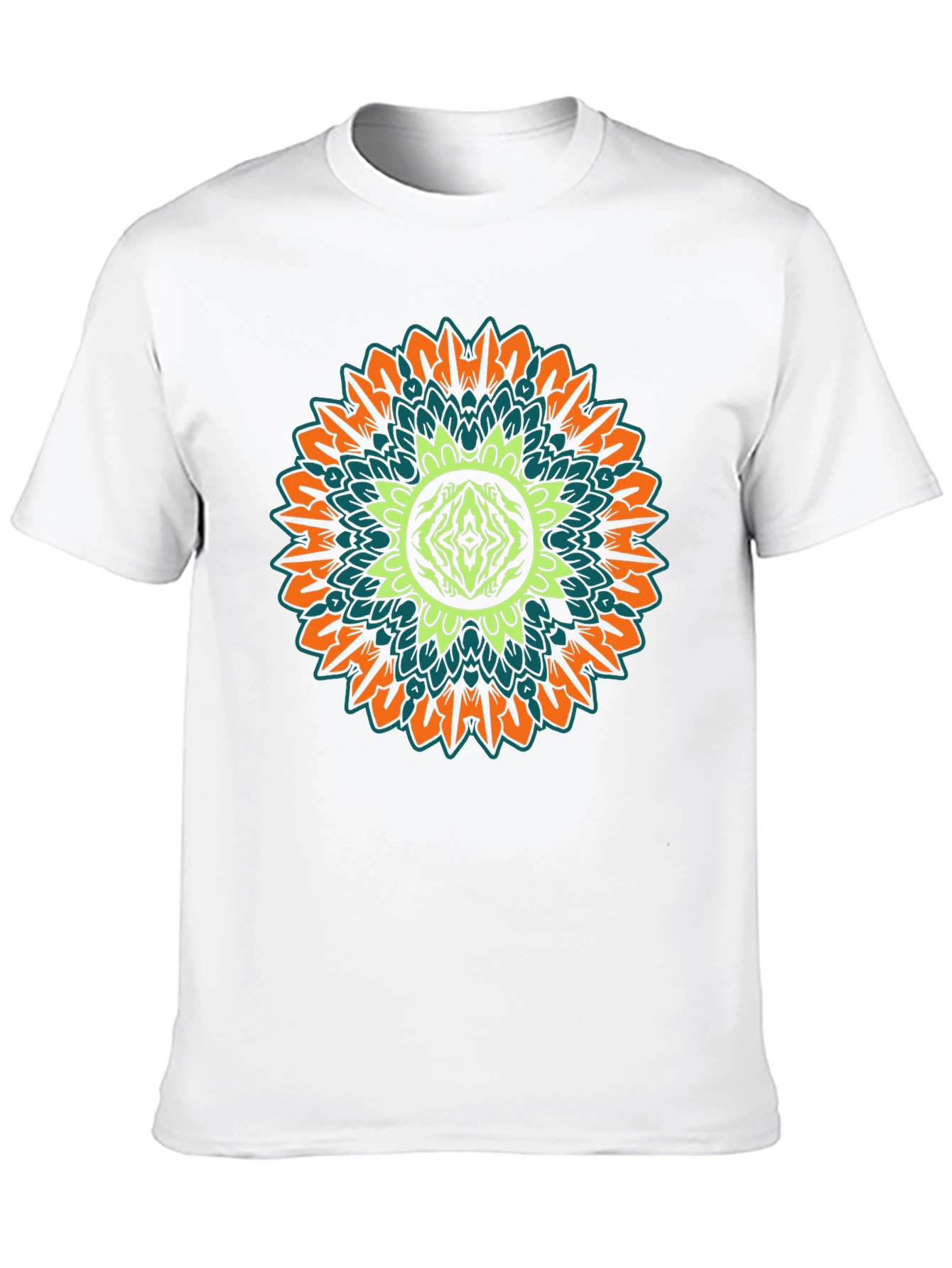 Mandala Graphic Print Black T-Shirt
