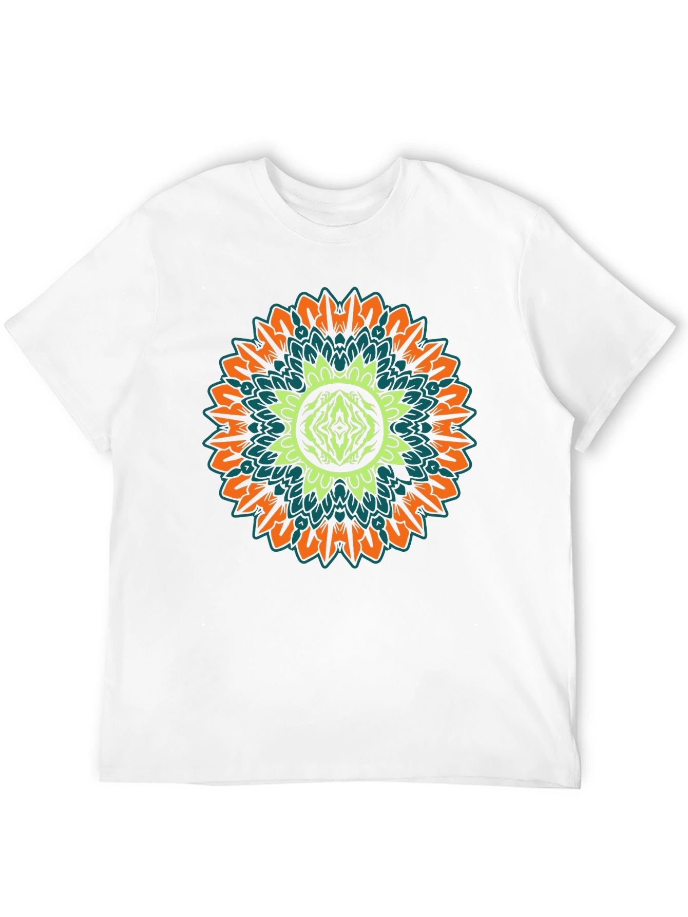 Mandala Graphic Print Black T-Shirt