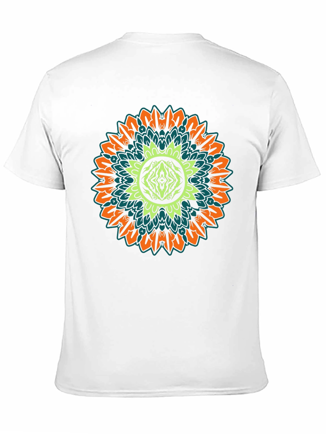 Mandala Graphic Print Black T-Shirt