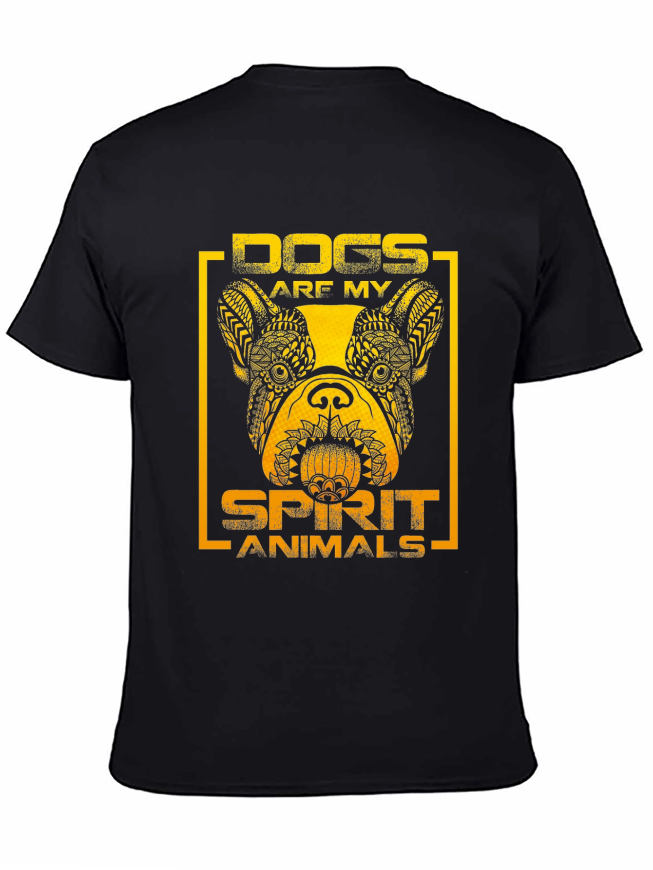 Dogs Are My Spirit Animals T-Shirt – Artistic Dog Lover Tee