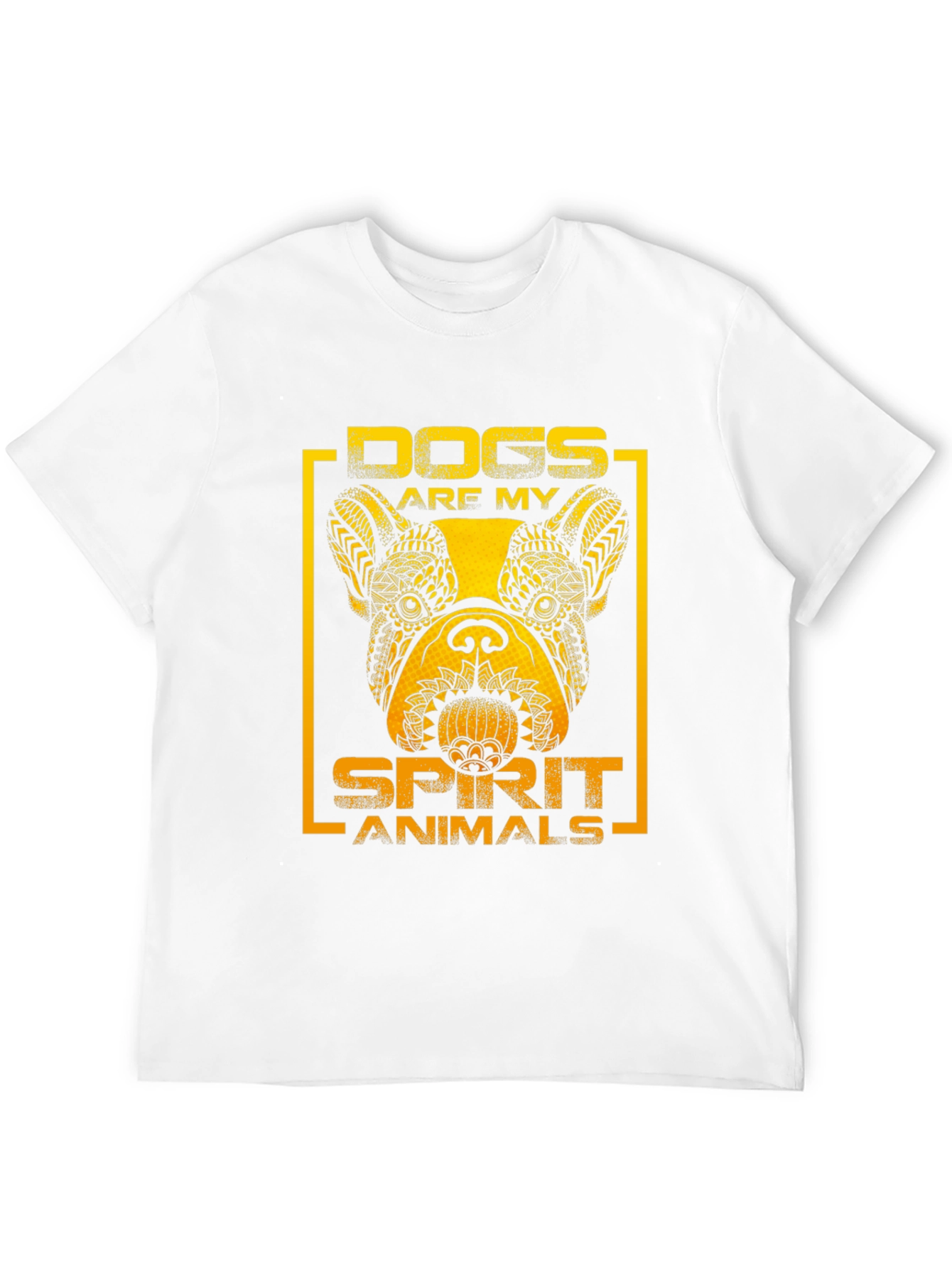 Dogs Are My Spirit Animals T-Shirt – Artistic Dog Lover Tee