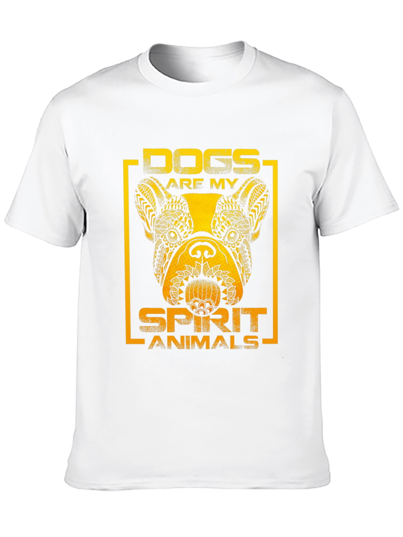 Dogs Are My Spirit Animals T-Shirt – Artistic Dog Lover Tee