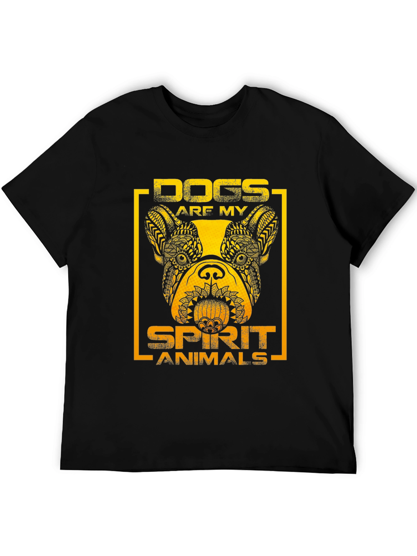 Dogs Are My Spirit Animals T-Shirt – Artistic Dog Lover Tee