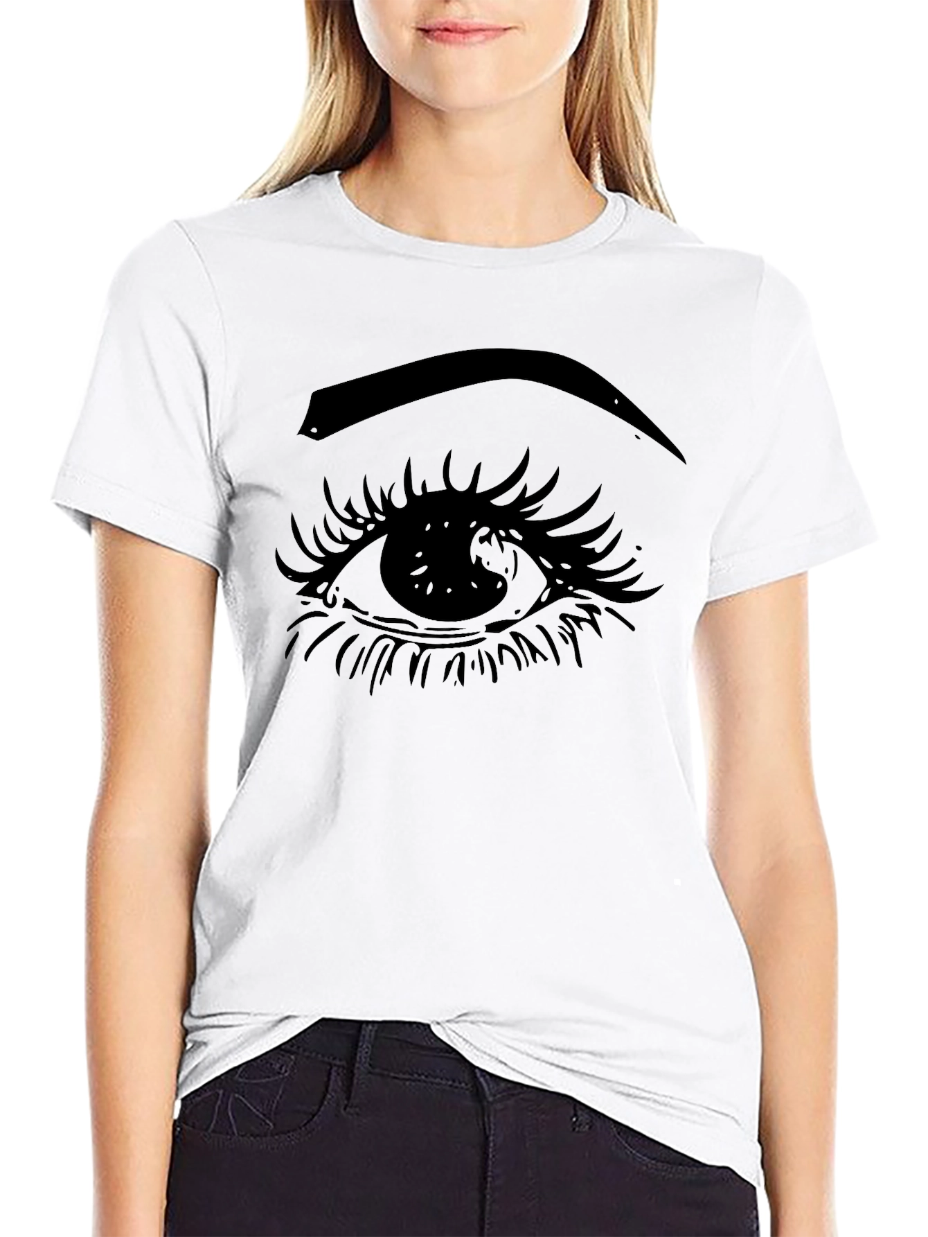 Eye Graphic Black T-Shirt - Unisex