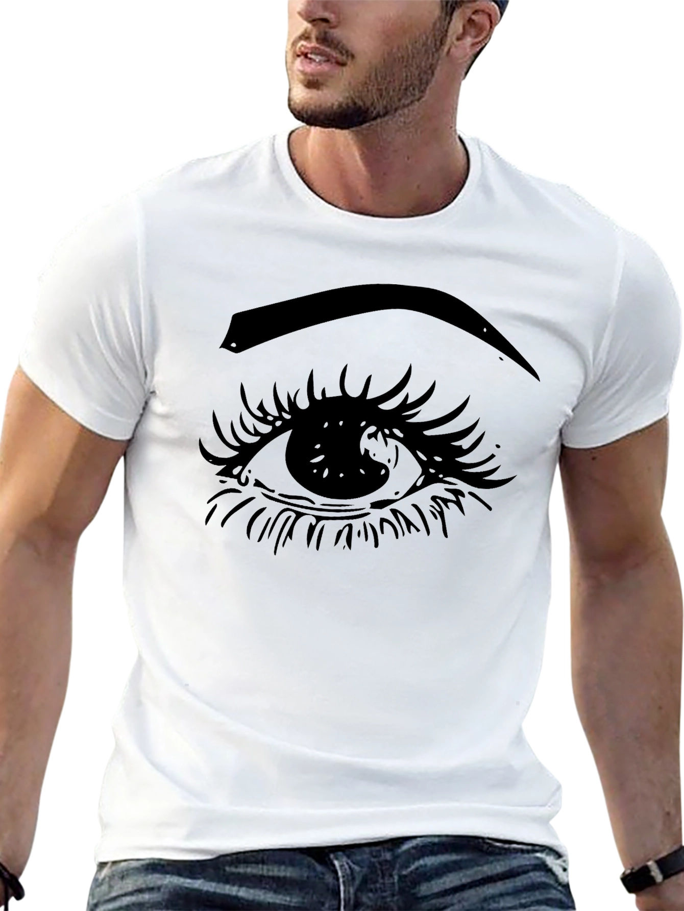 Eye Graphic Black T-Shirt - Unisex