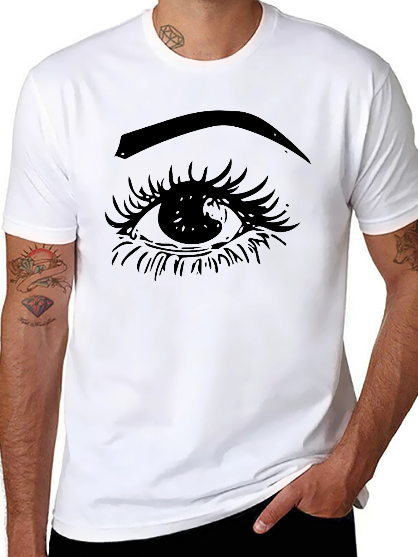 Eye Graphic Black T-Shirt - Unisex