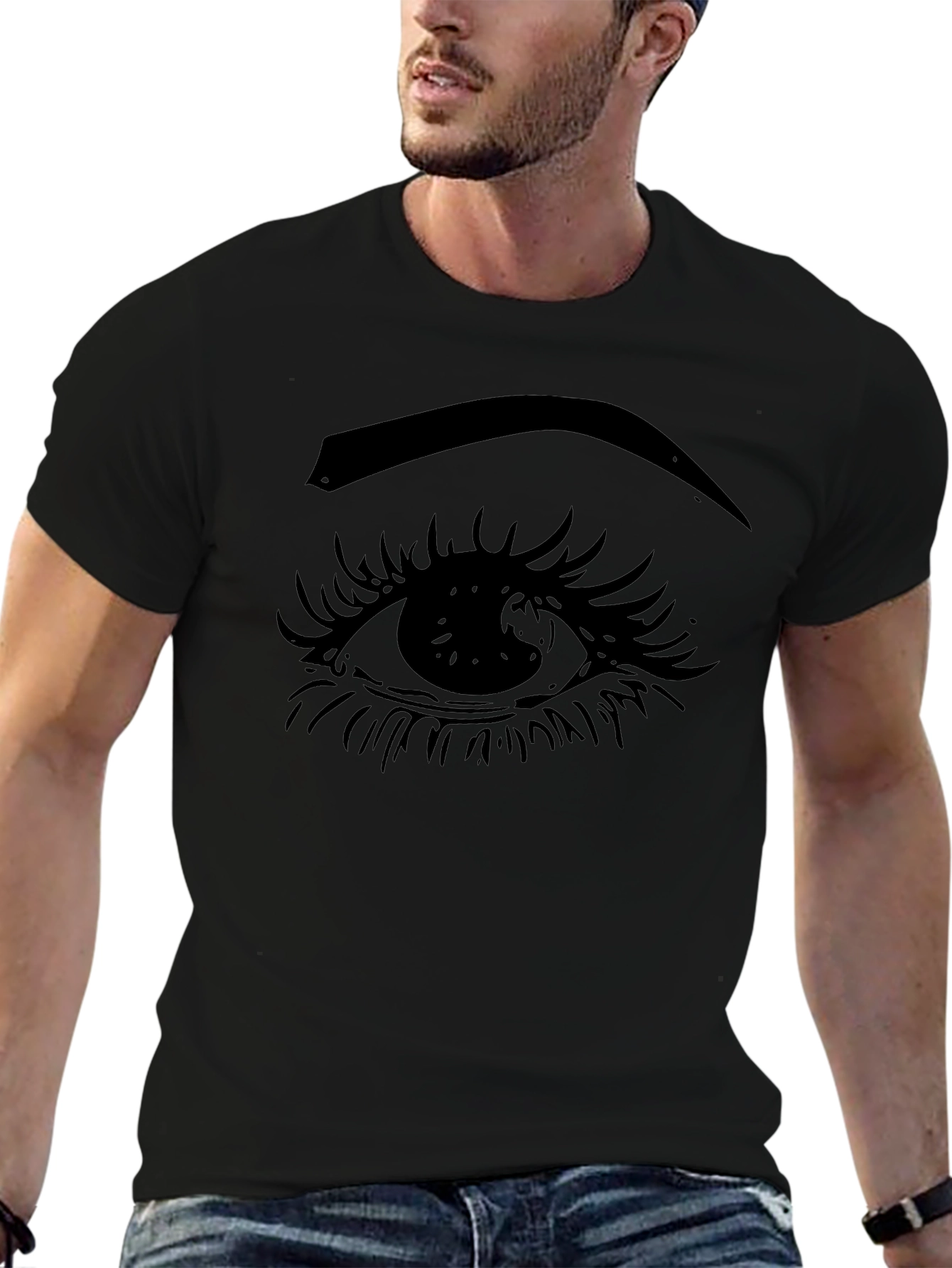 Eye Graphic Black T-Shirt - Unisex