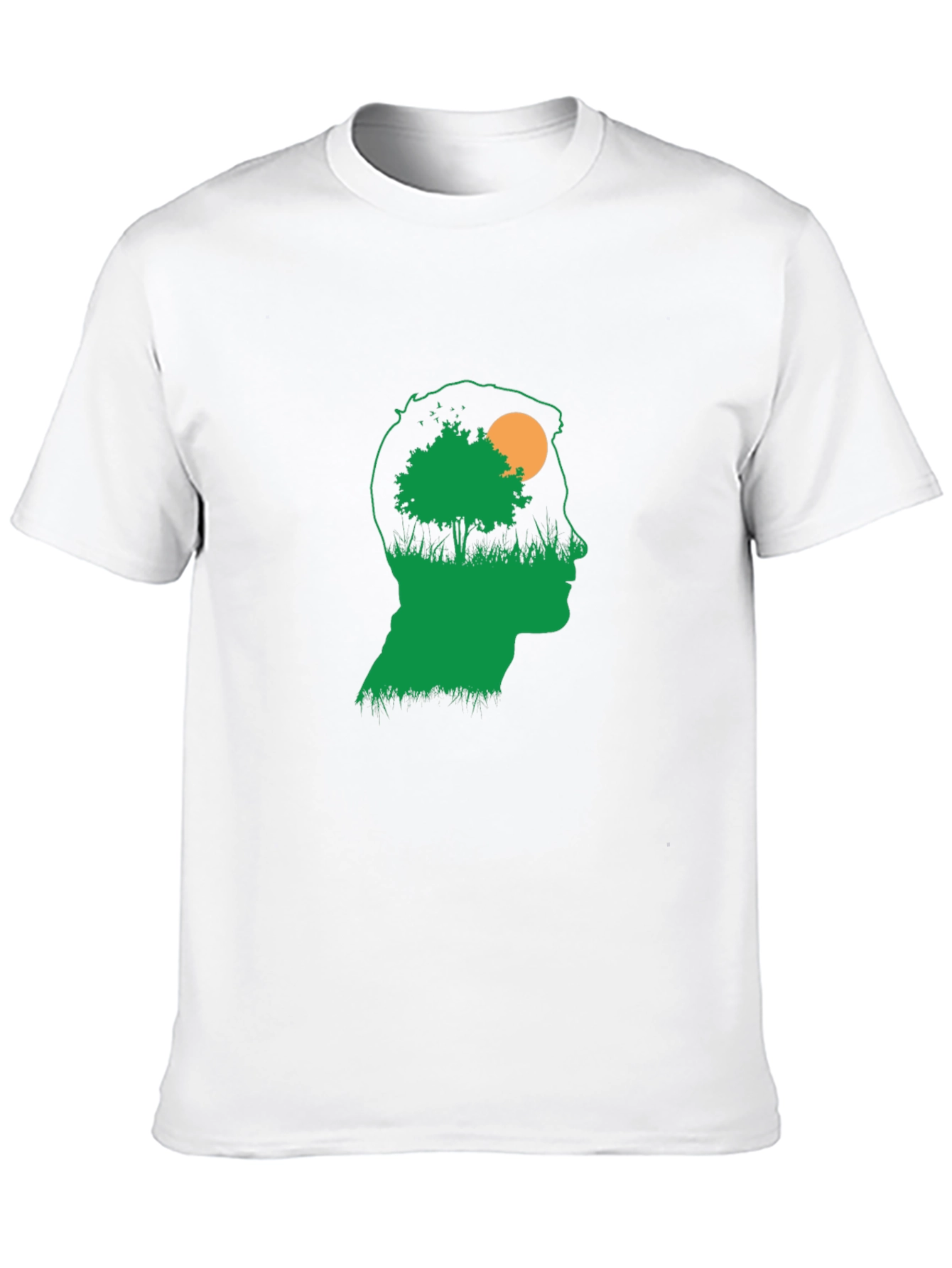 Nature Silhouette Graphic T-Shirt - Black
