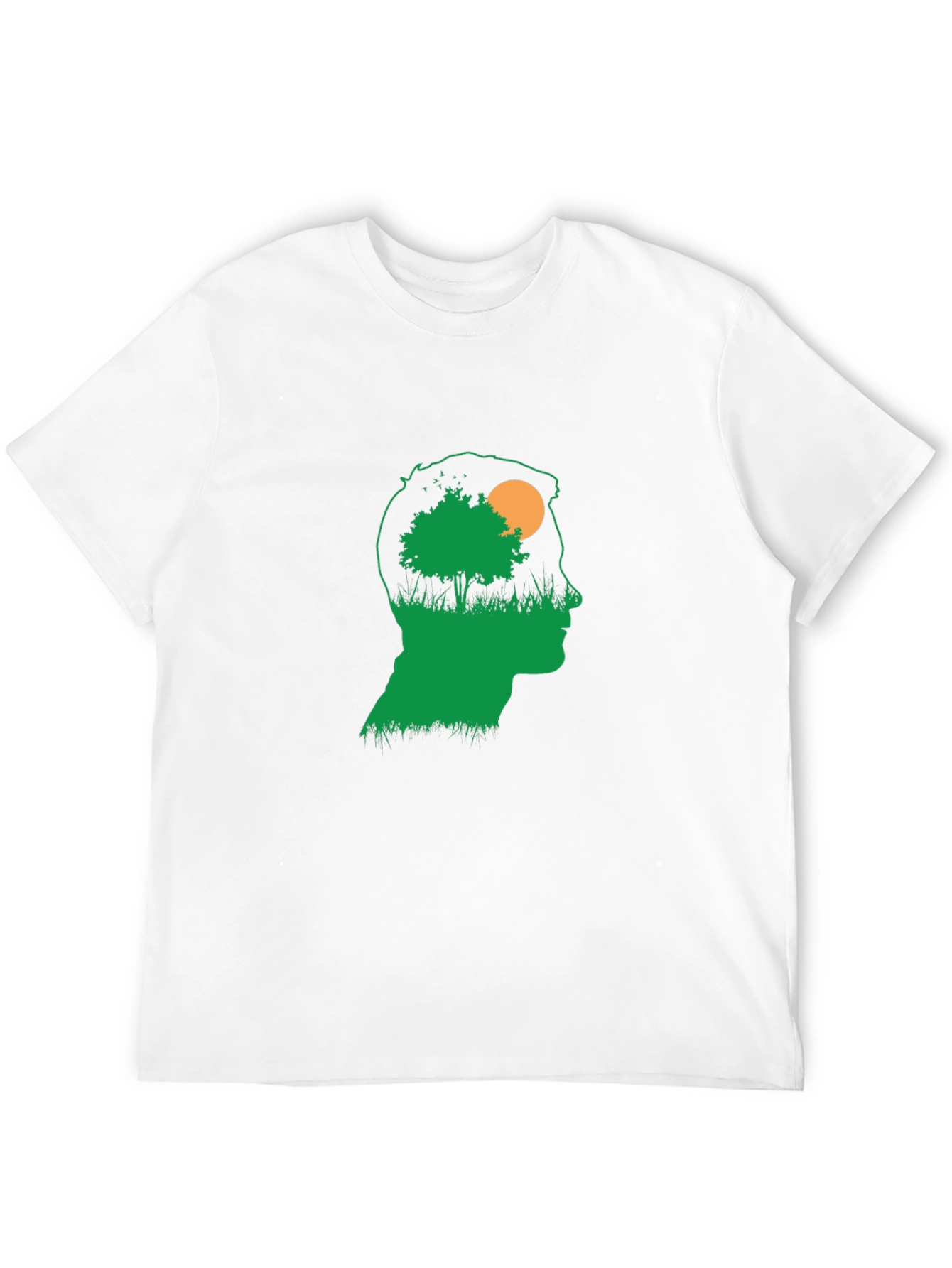 Nature Silhouette Graphic T-Shirt - Black