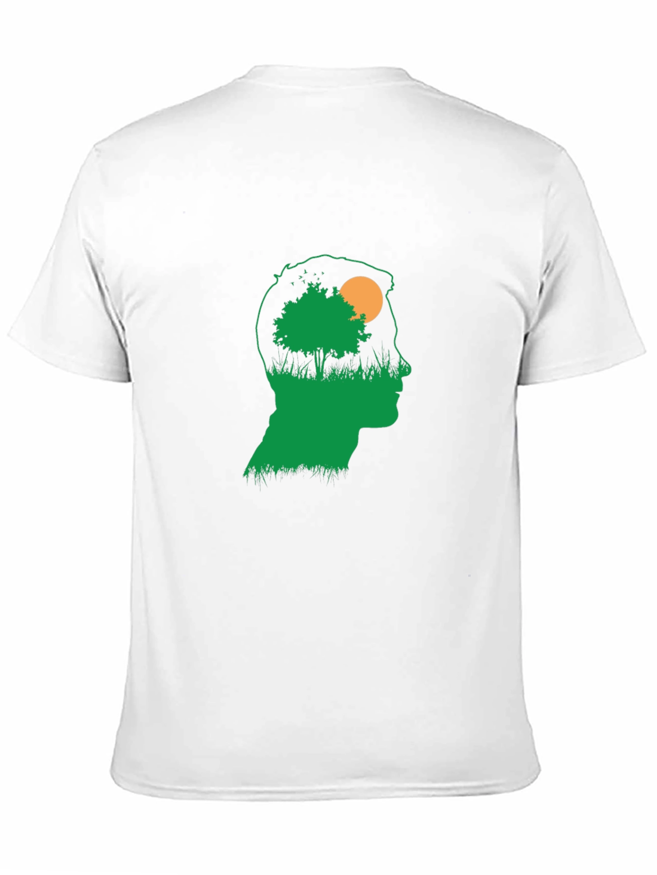 Nature Silhouette Graphic T-Shirt - Black