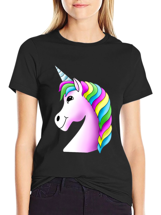 Unicorn Graphic Black T-Shirt