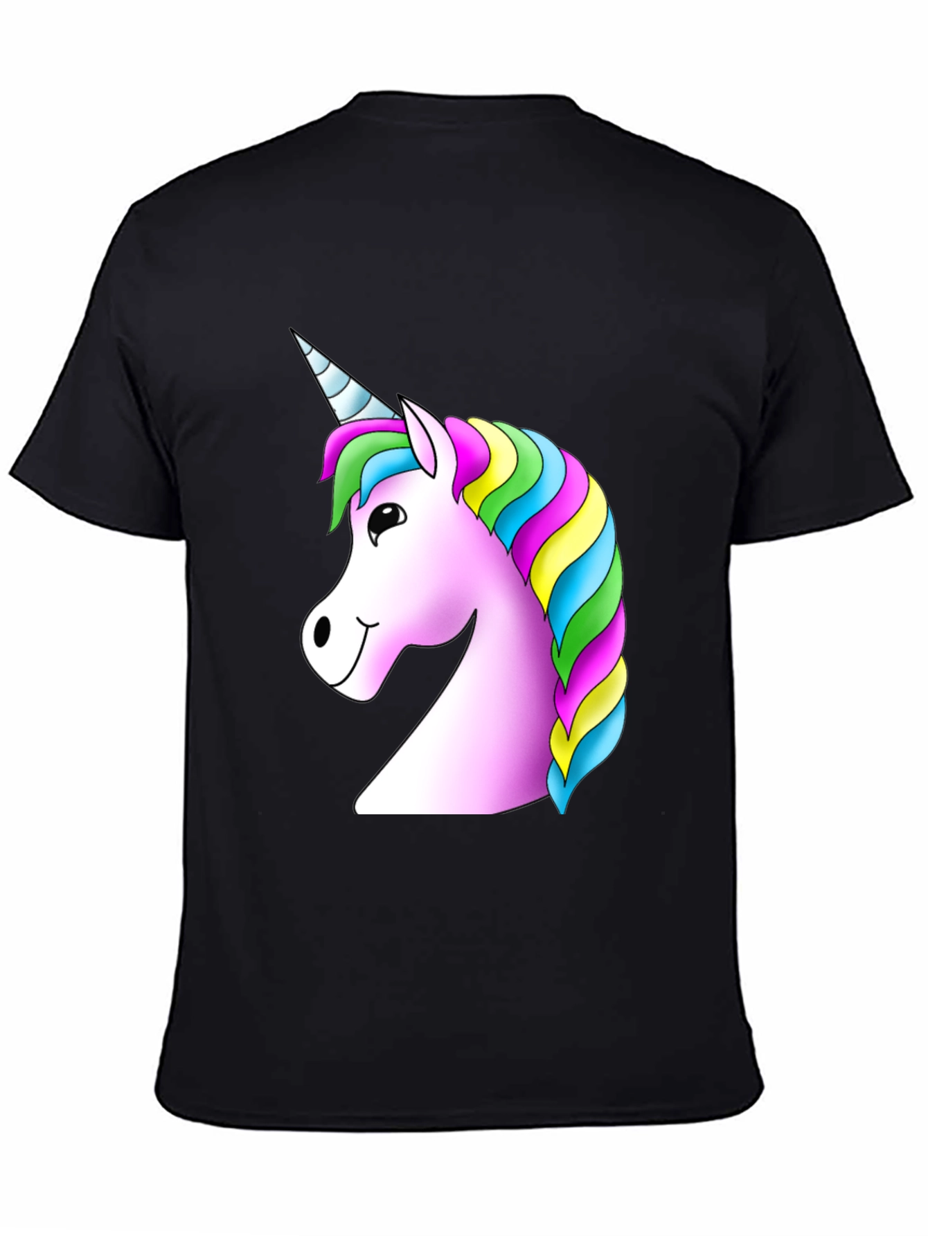 Unicorn Graphic Black T-Shirt