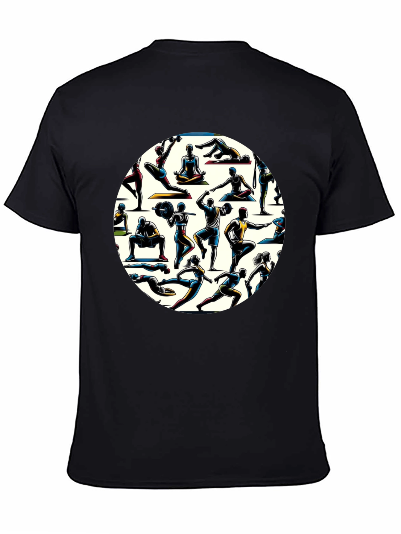Fitness Circle Black T-Shirt