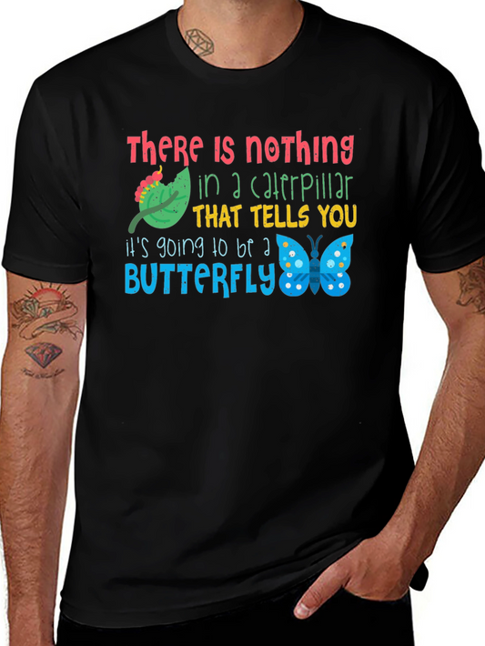 Caterpillar to Butterfly Graphic T-Shirt