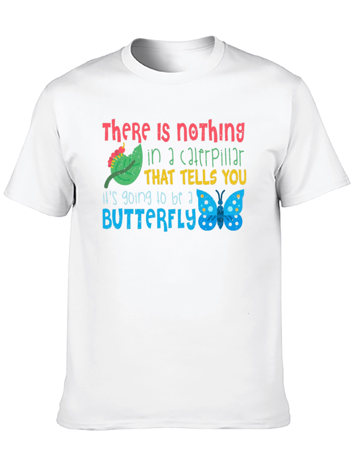 Caterpillar to Butterfly Graphic T-Shirt