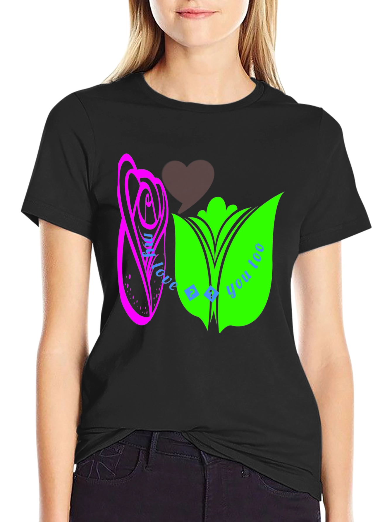 Modern Graphic Tee - Love Theme