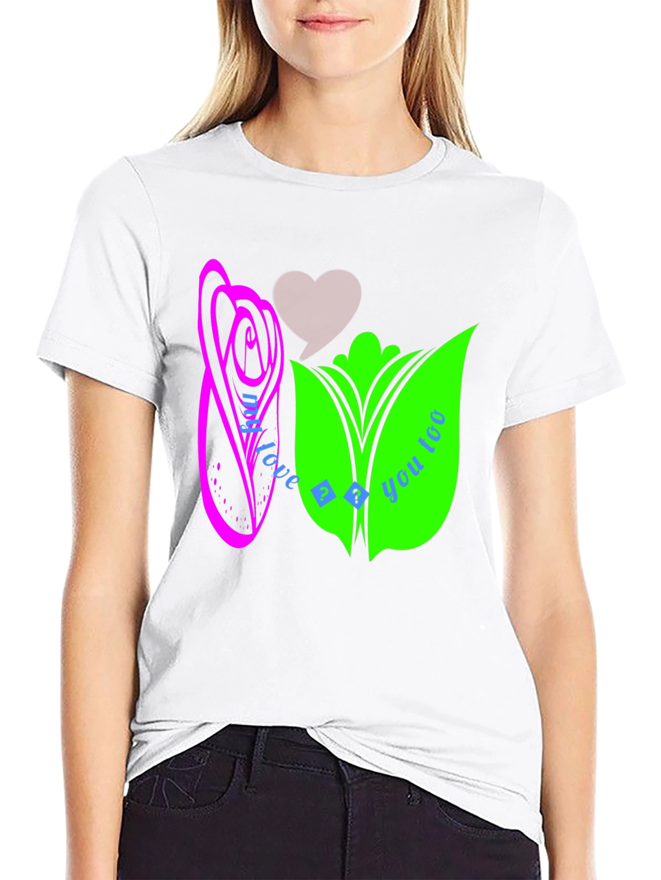Modern Graphic Tee - Love Theme