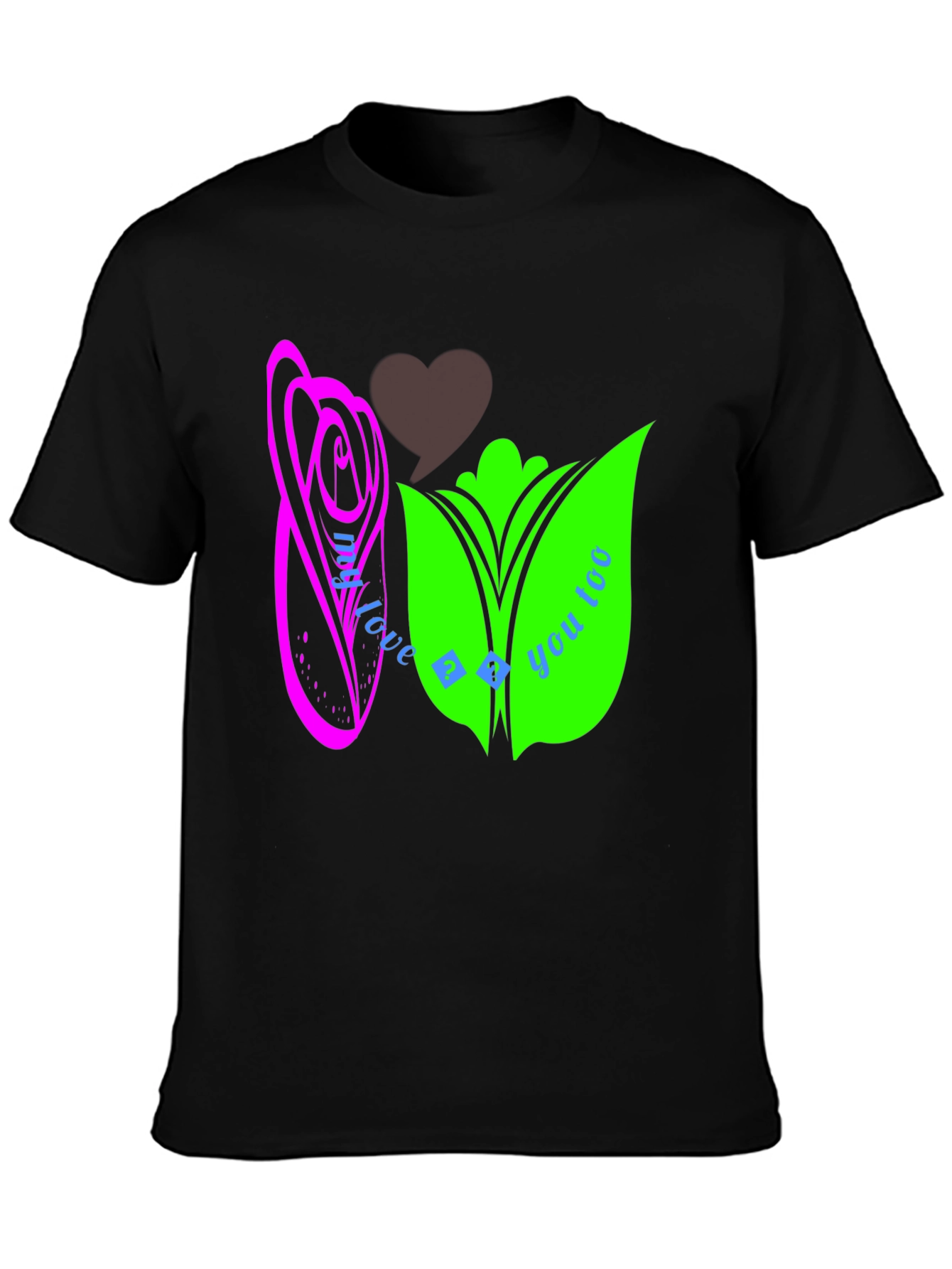 Modern Graphic Tee - Love Theme