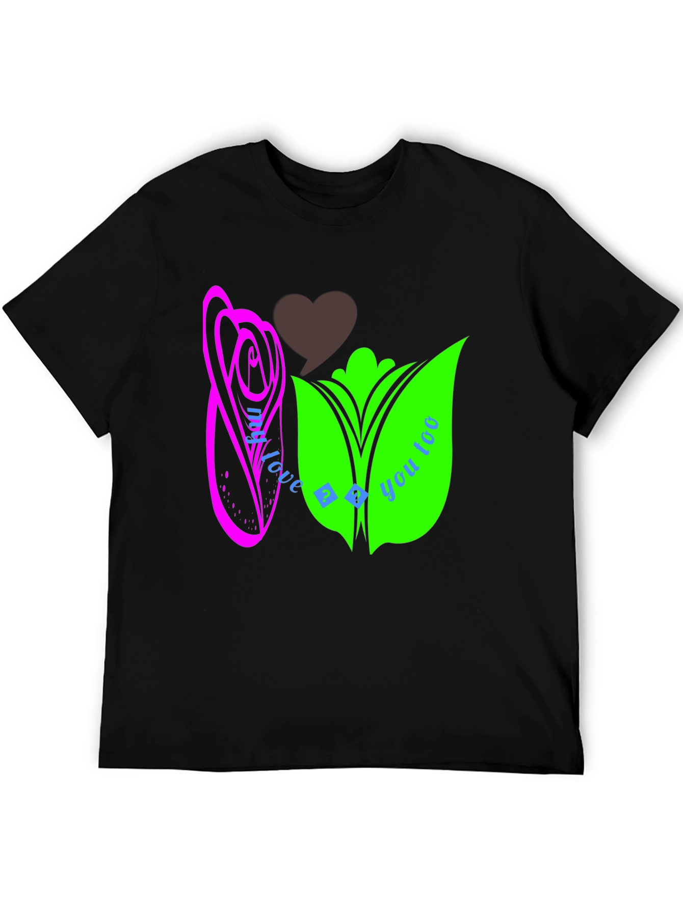 Modern Graphic Tee - Love Theme