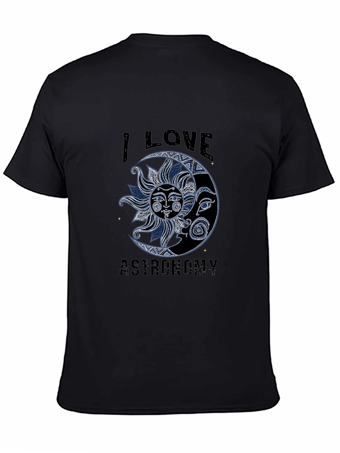 I Love Astronomy Sun and Moon Graphic T-Shirt