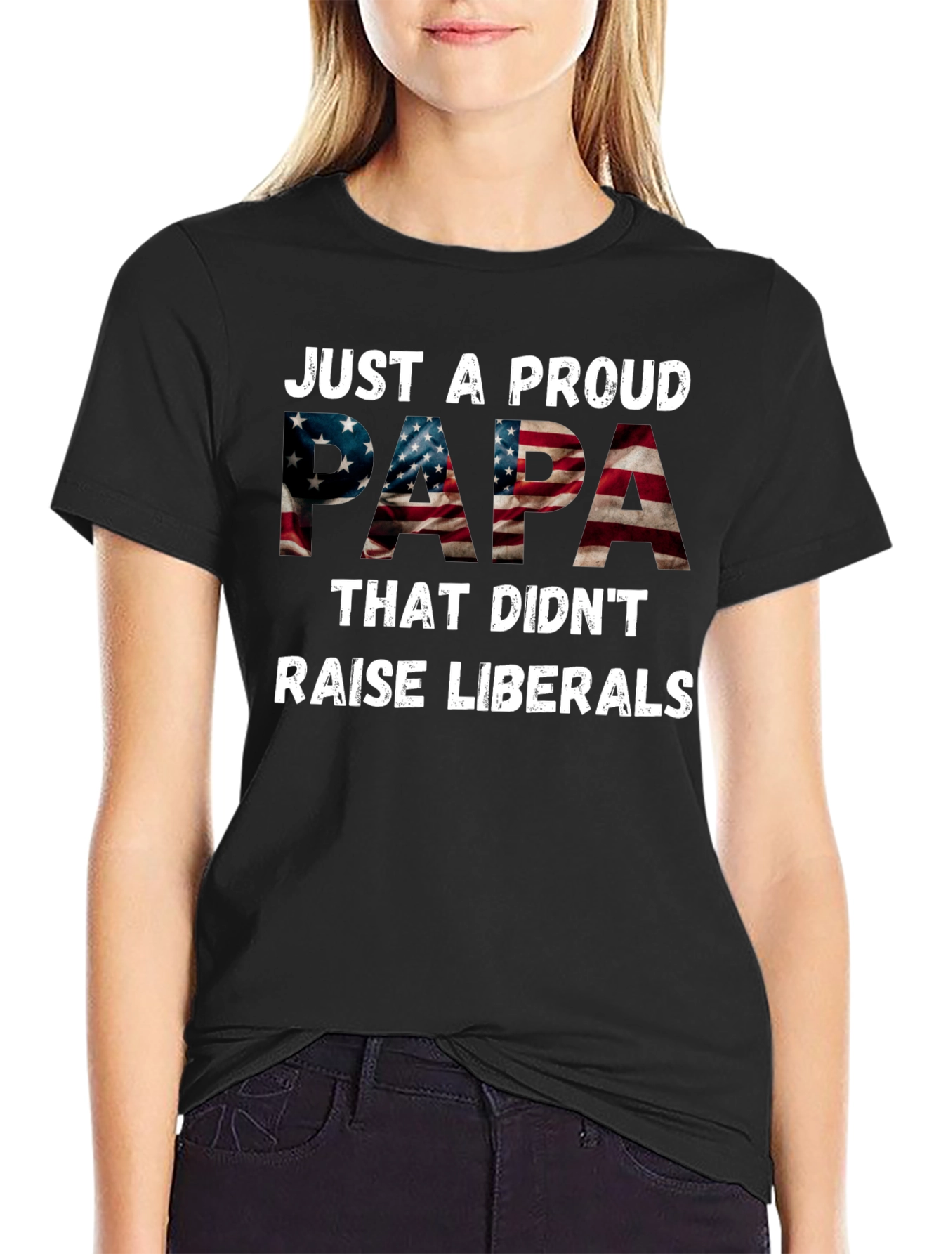 Proud Papa Patriotic T-Shirt