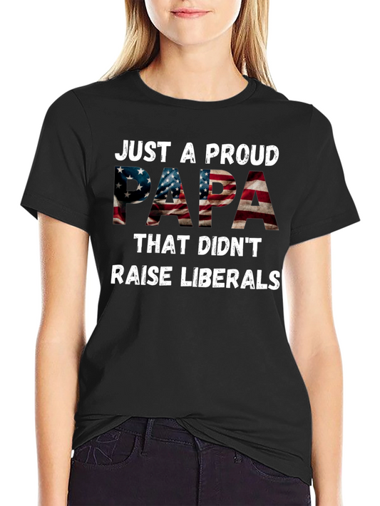 Proud Papa Patriotic T-Shirt
