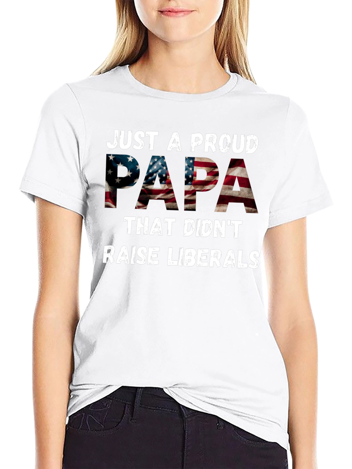 Proud Papa Patriotic T-Shirt